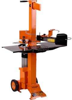 LS 7T Elektro-Holzspalter – 7 t Spaltkraft, 55 cm Spaltlänge, 3000 W Motor, Orange Edition - VI-059536