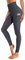 OUGES Damen Sport Leggings High Waist Leggins Yogahose Blickdichte Sporthose mit Taschen (Grau,M)