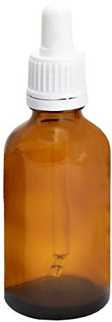 10 botellas de 50 ml con pipeta de farmacia de cristal UV, frascos de medicina, vidrio ámbar con pipeta de cristal