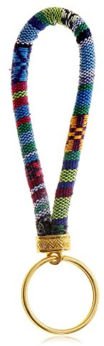 Boho Schlüsselanhänger - Glücksbringer Talisman - Made by Nami Handmade Surfer Festival Accessoires - Beste Freundin Geschenk Geburtstag - Taschenanhänger (Türkis)