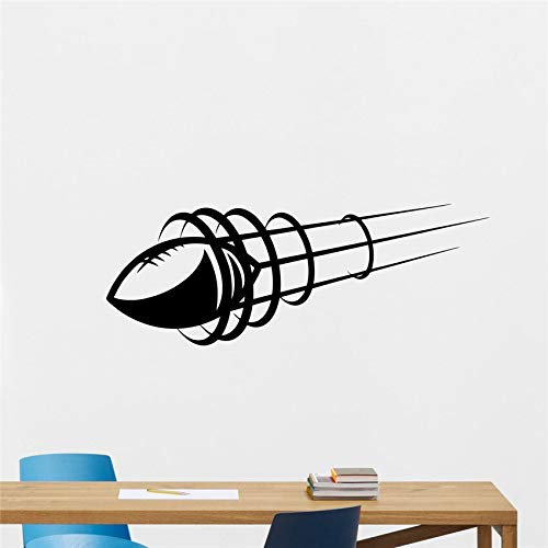NSRJDSYT American Football Ball Wandtattoo Rugby Sport Gym Vinyl Aufkleber Dekor Art Decor Home Decor Room Decals 90x33cm