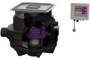 KESSEL Hebeanlage Aqualift F Compact Mono, SPZ 1000 S3, Bodenpl., befliesbar 28701X