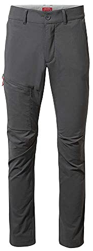 Craghoppers M NosiLife Pro Active Trousers Grau - Leichte insektenschützende Herren Hose, Größe 38 - Long - Farbe Dark G
