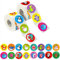 600 Stück rundes Aquarelltier Anreiz Aufkleber, Ermutigende motivierende Lehrer belohnung Geschenke für Kinder in 16 Designs mit perforierter Linie (3,8 cm Durchmesser)
