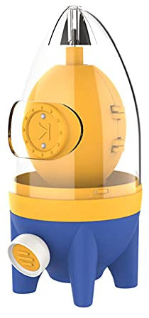 YOUGE Batidora Huevos | Mezclador Huevos Manual para Huevos Scrambler | Máquina para Hacer Huevos Dorados con Cuerda, Amarillo