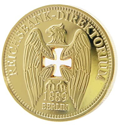 Eterspr Pièce Commémorative Creuse Allemande, Pièce Commémorative Cross Eagle, Pièces de Collection, Artisanat Rétro