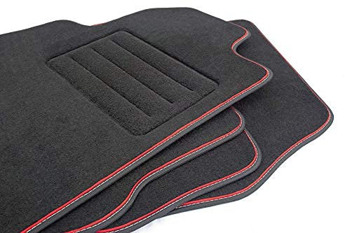 Velour Fußmatten Satz für Dodge Challenger III (ab 2008) Premium Qualität - 4-teilig - Passgenau