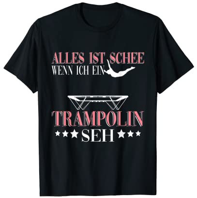 Turner Akrobatisch Trampolinturnen Trampolin springer T-Shirt