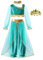 ReliBeauty Déguisement Princesse Costumes pour Filles Manche Longues Habiller Halloween Fête Anniversaire avec Couronne et Collier 5-6ans 5-6ans, 110
