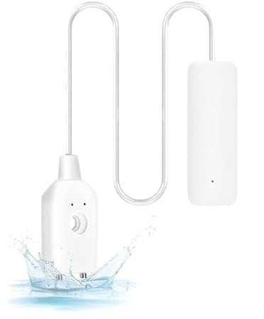 WANGCL Wasseralarmsensor WiFi Wasserleckdetektor Fernüberwachung Lecker für Warmwasserbereiter Keller Abwasserpumpe TUYA/Smart Life APP Benachrichtigung