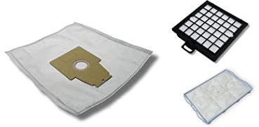 4 Staubsaugerbeutel Kallefornia K31 + HEPA und Motor Filter-Set geeignet für Siemens Dynapower XXL Specialist - Set Motorschutzfilter Staubbeutel HEPA Filterset