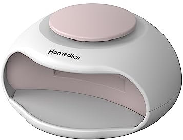 Homedics 2-in-1 Nail Polish Dryer, UV Drying Lamp with Fan, Sleek Finish in Minutes for Manicure and Pedicure, Curing Lamp for Gel Nails, Suitable for Use with Regular Polish, Gel & Acrylic