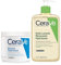 Lot de CeraVe Soins Corps Baume Hydratant 562ml | Crème Hydratante Corps, Visage à l'Acide Hyaluronique + CeraVe Huile de Douche Lavante à l'Acide Hyaluronique pour Peaux Normales à Très Sèches 473 ml