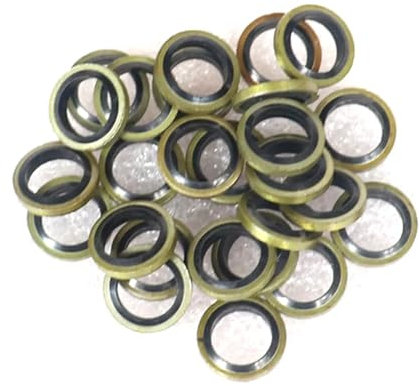 20 pièces M8 M10 boulon Banjo vis de vidange d'huile joints de rondelle d'étanchéité, for moto embrayage hydraulique pompe de frein étrier de tuyau de frein (Color : 20pcs M8)