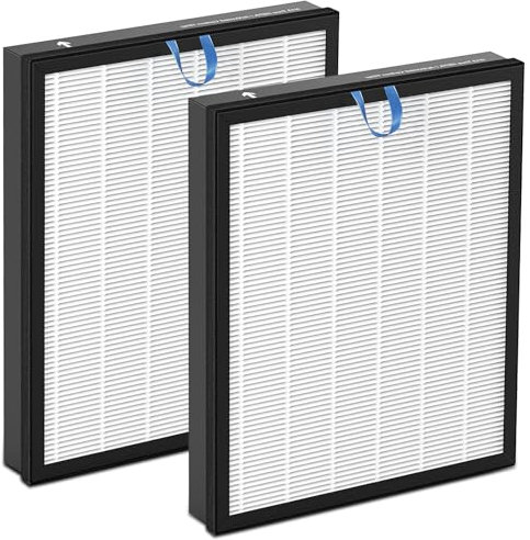 Vital 200S Replacement Filter for Levoit, Compatible with Levoit Vital 200S Air Puri-fier, H13 HEPA Filter and Activated Carbon Filter, 2 Pack Vital 200S-Rf (White)