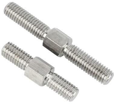 M3 M4 M5 M6 M8 M10 M12 M14 M16 304 Edelstahl Doppelkopf-Gewindestange Linksgewinde Rechts Doppelendgewinde Stangenbolzenbolzen (Size : 40mm, Color : M4-3pcs)