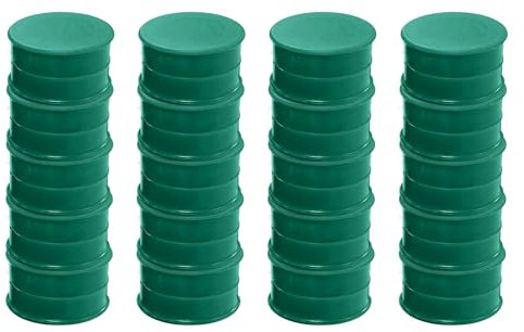 Pack of 36 Green Coloured Round Flat Magnets - 24mm Whiteboard Notice Board Office Fridge