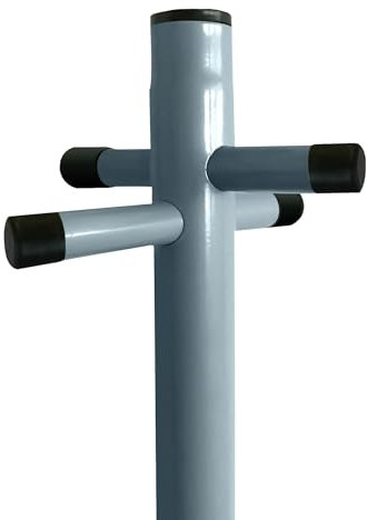 Crystals Washing Line Post for Outside - Galvanised Washing Line Pole Heavy Duty - Extendable Clothes Line Pole for Outdoor with Ground Socket - Grey