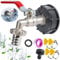 SWTYExt IBC Tank Zubehör 3/4 Zoll IBC Auslaufhahn 1000 Liter Wassertank Zubehör mit 4 Stück Schlauchschellen Pool 16-25mm IBC Container Zubehör IBC Hahn für Wasserhahn Regenwassertank Tank Pumpe