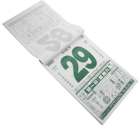 Lurrose 2025 Vieux Impérial Calendriers Chinois Suspendus Traditionnel 2024 Mural Chinois Du 2025 Calendriers De L'Année 2025 Du