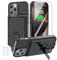 GIN FOXI Battery Case for iPhone 16 Pro Max, Charging Case with Holder 8000mAh Rechargeable Ultra-Slim Anti-Fall Protection Extended Battery Pack Charger Cover for iPhone 16 Pro Max 6.9 Black