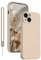 KPPIT Silikon Hülle für iPhone 14 Hülle mit Lanyard, Handyhülle für iPhone 14 Ultra Dünn mit Microfiber,Kratzfeste Rundumschutz Schutzhülle für iPhone 14 Case 6.1'' Khaki