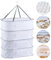 Miraculife Filet de séchage pour herbes, herbes aromatiques, filet de séchage à 4 couches, filet de séchage pliable, pour suspendre les filets secs, les herbes, les plantes, les fleurs, les oignons,