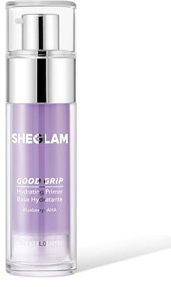 SHEGLAM Good Grip Hydrating Primer Oil Control Moisturizing Primer Gel Smooth Fine Lines Oil And Silicone-Free Face -Blueberry + Aha-Purple