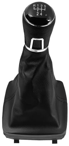 Auto Schaltknauf Für VW Für Polo 9N 9N 2 2002 2003 2004 2005 2006 2007 2008 2009 Auto Schaltknauf 5/6 Geschwindigkeit Getriebe Griff Hebel Stick Schaltknauf Abdeckung(5 Speed B0275)