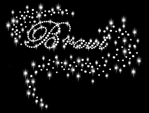 Braut Strass Bügelbild4 Hotfix Applikation