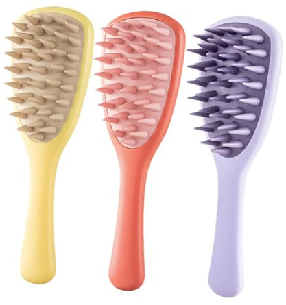 SHERCHPRY 3 Pezzi pettine per shampoo massaggi di grandi dimensioni districare riccio pettinare per donna districante per spazzole per pettine arricciacapelli per ricci pp