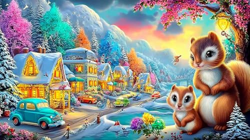 Cartoon-Muster 1000St Puzzle für Kinderspielzeug Herausfordernde Puzzlespiele 100% Recycling-Pappe 75x50cm/1000pcs
