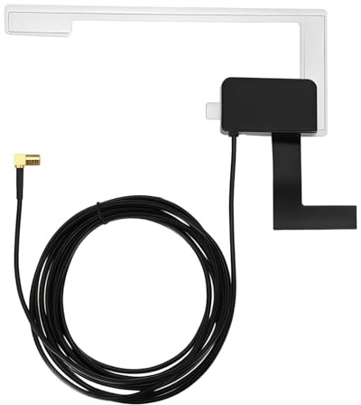 Dab Auto Amplificata, CA-an-Dab.001, Antenna Radio Digitale 18dBi, Adattatore Antenna Autoradio, Compatibile con Dab+ per Ricezione Chiara, 5-12V