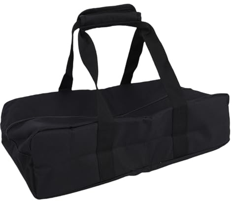 Eminchu Boccia-Set-Tragetasche, 8 Separate Fächer, Oxford-Stoff-Aufbewahrungstasche, Griffpolster-Tasche mit Doppeltem Reißverschluss, Ideal für Rasen, Strand, Hof und Outdoor-Spiele