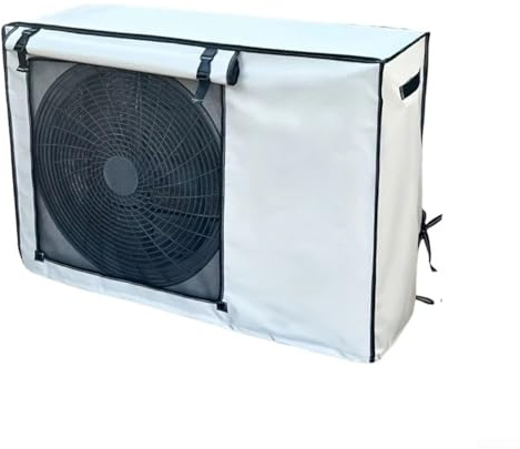 Dolvitrny Outdoor Air Conditioner Cover Waterproof Oxford Cloth AC Unit Protector Sun Resistant Dust Shield with Adjustable Buckles for Winter Storage Heavy(82 * 58 * 31CM)