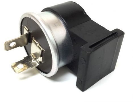 Streetparts24 Blinkerrelais 2-polig, 6V 17W für Kreidler Florett 50 - Universal Blinkergeber, Alu, 17W x2 + 1,5W