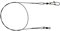 PetrisCatch 10er Set Stahlvorfächer mit Karabiner für Hecht, 25cm, 20kg, 0,5mm, 1x7
