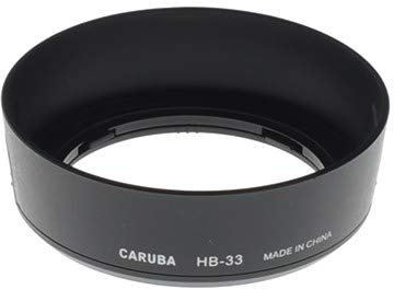 Caruba HB-33 Nero Sonnenblende (rund, Nikkor AF-S DX 18-55/3.5-5.6G II Nikkor AF-S DX 18-55mm f/3.5-5.6G VR, schwarz