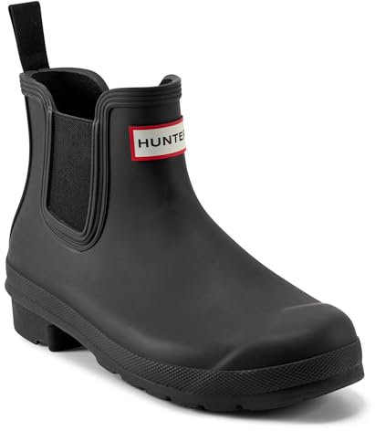 Hunter Originale Chelsea, Mocassino Donna, Nero, 40.5 EU Stretta