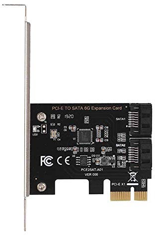 Scheda di espansione, schede PCI-E Plug Play da PCI Express a SATA 3.0 Schede adattatore di espansione SATA III a 2 porte 6 Gbps
