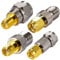 Vecys SMA vers F-Type de Câble Coaxial Adaptateur Droit 4 Kit pour Radio FM Antenne Dab WiFi CATV-TV Modems Réseau d'Antennes (4 Pièces)