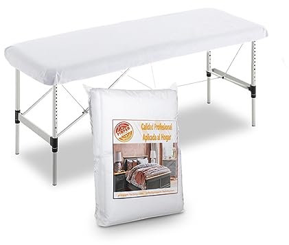 PimPam Factory Einweg-Laken Massageliege– Einweg-Bettwäsche aus Vliesstoff – Verstellbar – 80 x 210 cm – 10 Stück – Flüssigkeitsabweisend – Einweg-Laken, ideal für Sondergrößen