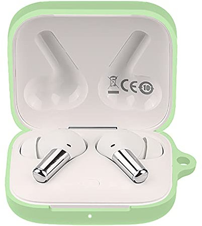 GIOPUEY Cilicone Case for OnePlus Buds Pro, Ultra-thin soft Cover, Slim-Fit,Anti-Fall,Not Easy to Dirty, OnePlus Buds Pro Case, OnePlus Buds Pro Cover - Green