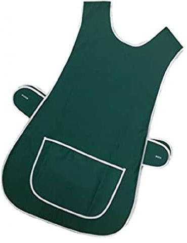 AN Direct Womens Home Work Kitchen Catering Cleaning Bar Plus Size Plain Coloured Large Pocket Side Fastening Apron Tabard
