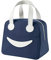 Croselyu Portable Mini Insulated Lunch Bag, Small Blue, Cute, Outdoor Picnic & Storage Bag