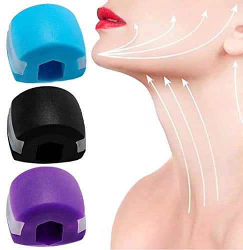 BODYA 3 Pack Silica Gel Jawline Exercise Ball Face Jaw Muscle Training Ball Neck Face Toning Jawrsize Cheekbones Trainer Gym Fitness Exercise Equipment