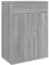 vidaXL Armoire à Chaussures Range-Chaussures Armoire de Rangement Meuble à Chaussures Entrée Couloir Sonoma Gris 60x35x84 cm Bois d'Ingénierie