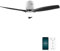 Cecotec - Ventilateur de Plafond avec Lumière EnergySilence Aero 5285 Sun WhiteTransparent Connected - 40 W, Diamètre 132 cm, LED 18 W et Télécommande, Minuterie et 6 Vitesses, Été/Hiver,