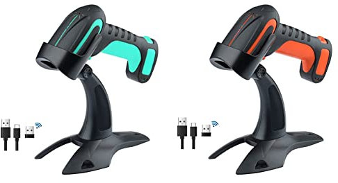 Tera Pro 2D Bluetooth Barcode Scanner Wireless QR Code Reader & Pro 3 in 1 Barcodescanner Kabellos QR 2D 1D Bluetooth Wireless 2,4G & Kabelgebunden USB-C Industriell USB 1D Barcode Scanner 2500mAh