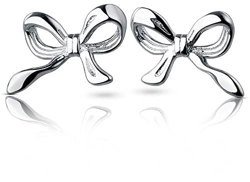 orecchino a fiocco da donna argento 925 - Design elegante - Orecchini d'argento - Ideali per occasioni speciali - Per donne e ragazze